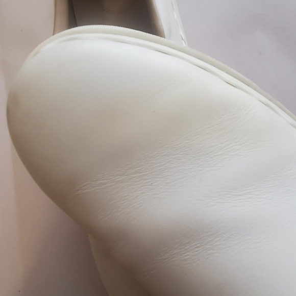 Chloe Lauren Scalloped Slip On White Leather. Platform Trainers Sz 42 womens - Picture 8 of 10